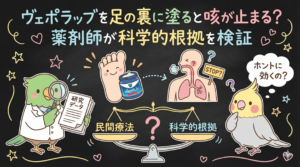 ヴェポラッブって咳に効くの?足の裏に塗る?薬剤師が徹底検証