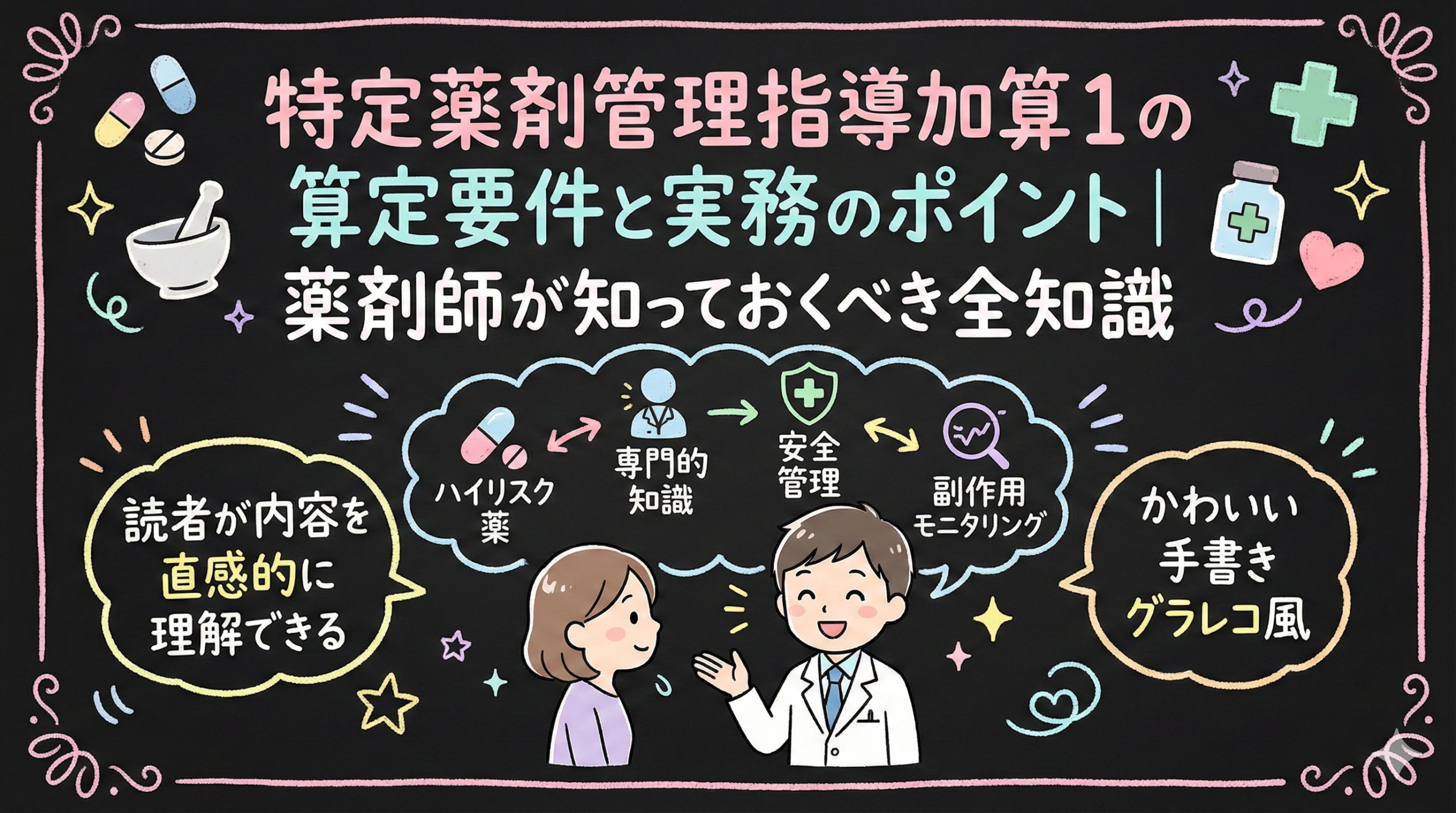 2024年度最新】特定薬剤管理指導加算1の算定要件と実務のポイント